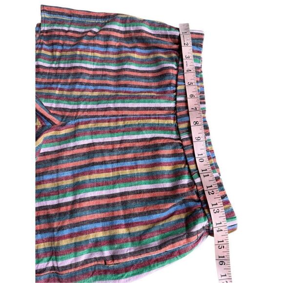 Madewell Pull-On Shorts in Rainbow Stripe Size S - Picture 8 of 10